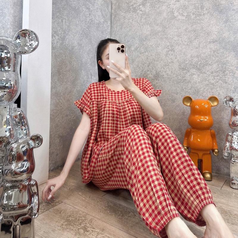  Đồ bộ tole,bộ lanh mặc nhà nữ babydol LƯU Ý PHOM TO RỘNG NHA KHÁCH VNXK họa tiết tinh tế nhẹ nhàng thoáng mát. 