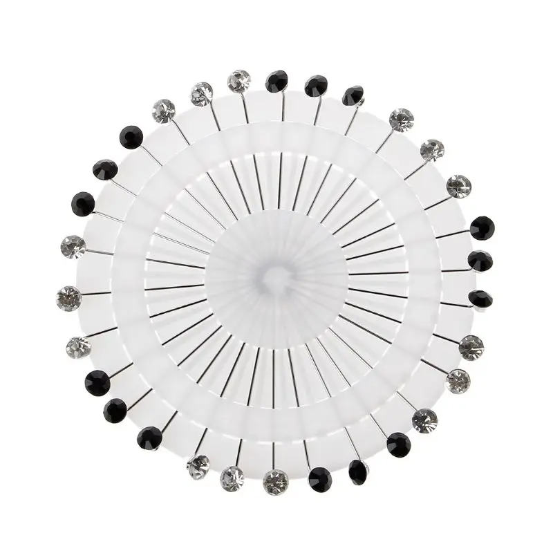 30 Pcs Muslim Hijab Scarf Safety Pins Clips for Rhinestone Crystals Brooches Jew