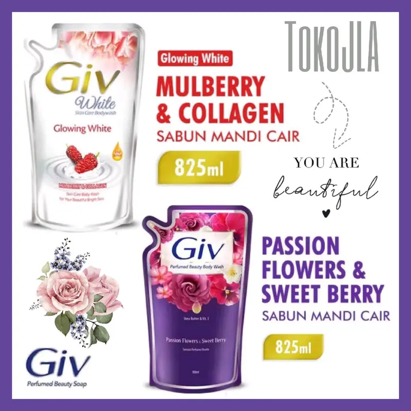 GIV Sabun Mandi Body wash 825ml Soap Perawatan Melembutkan Wanita 0