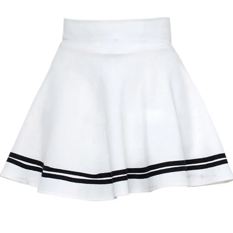 korean style rok wanita list putih terbaru jumbo rok mini olahraga rok zumba rok senam zumba rok wanita jumbo list rok korea Sport Nyaman Sport Wanita 5