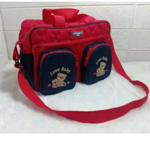 TAS BAYI BESAR BORDIR/ TAS PERLENGKAPAN BAYI MURAH / TAS TRAVELLING BAYI 0