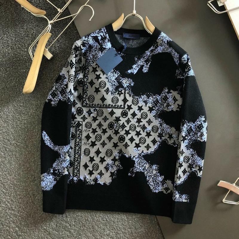 Áo Dệt Kim Len Cổ Tròn, Hàng Châu Âu Cao Cấp, Jacquard Rằn Ri, Phổ Biến Cho Mùa Thu Và Mùa Đông, Hàng Mới Về, Dành Cho Nam Và Nữ, Trang Phục Thường Ngày Menswear