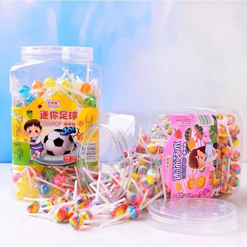 Sỉ-Hủ 200 Cây Kẹo Mút Cầu Vồng Dễ Thương Lollipop Cho Bé - Ăn Vặt 492