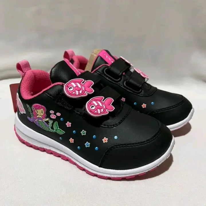 Sepatu Ando Karakter Anak Perempuan Sepatu Sekolah TK Sepatu Paud Sepatu Balita Pink Cewek Hitam pink Putih Merah Fashion Sd 3