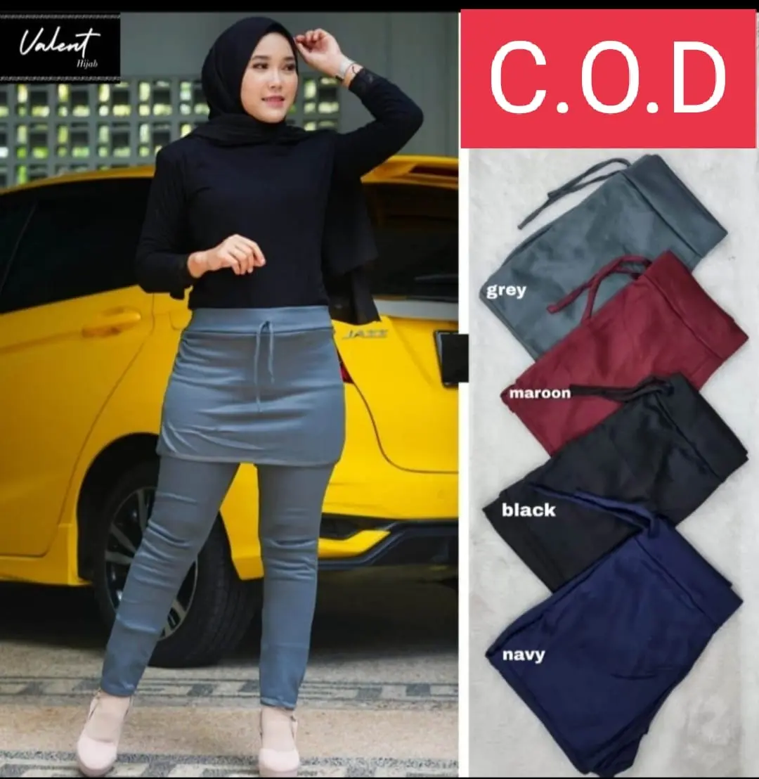 Celana Legging Panjang Senam Rok Polos Import Wanita/Legging Rok Olahraga Sepeda Zumba Gym Murah Dan Bagus outdoor sport Wanita
