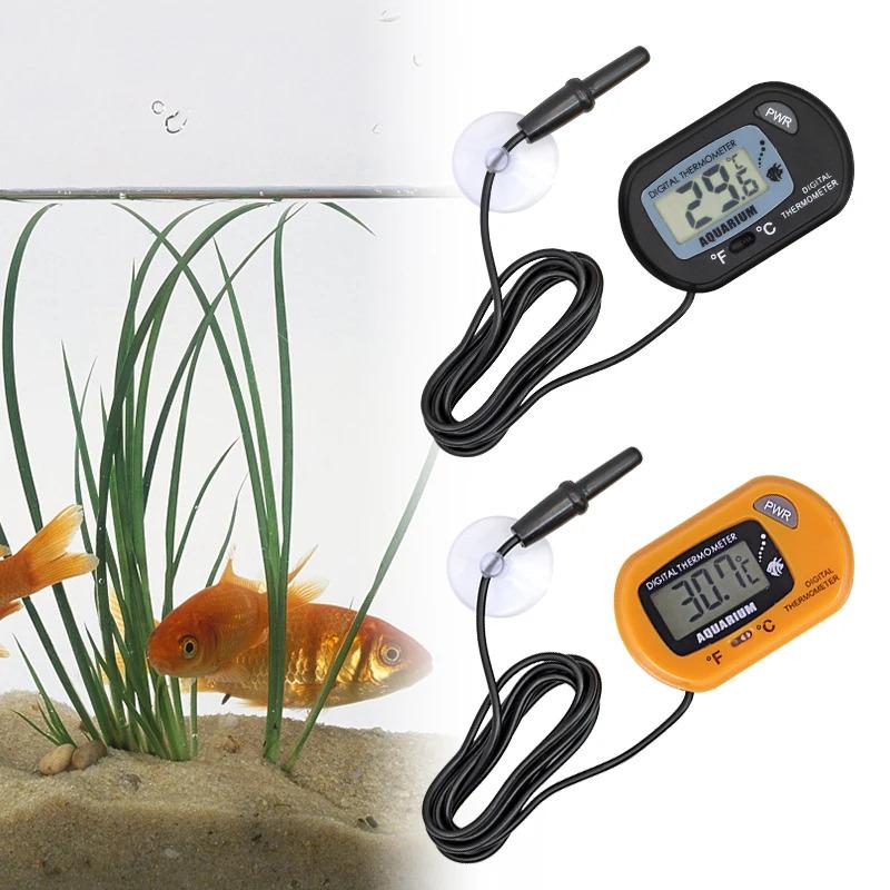 Product Introduction of Fish Tank LCD Digital Aquarium Thermometer Temperature Water Meter Aquarium Temp Detector Fish Alarm Pet Supplies Tool Aquatic 15