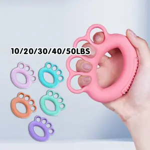 Finger Strength Trainer 10lb Hand Gripper Silicone Untuk Latihan Otot Tangan Cocok Pemula hingga Profesional