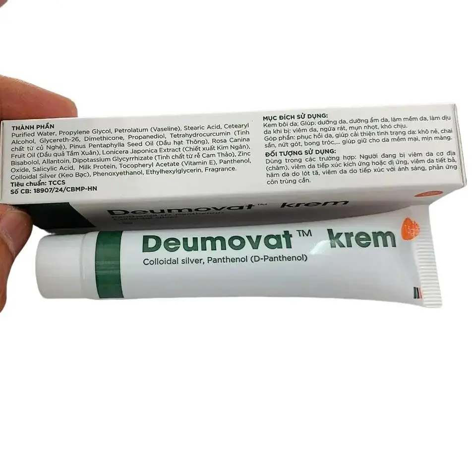 Deumuvat Krem  Viêm da Chàm, Viêm da tiết bả, viêm da cơ địa, viêm da lót tả (ĐƯỢC CHỨNG NHẬN SẢN PHẨM TỐT)