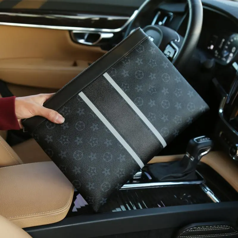 2024 Spring and Summer Men Large Business Clutch Handbag Large Capacity Waterproof Leisure Men's Bag Envelope Wallet