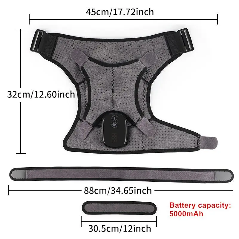 Usb Rechargeable Shoulder Massager, 3-speed Heating Massage Shoulder Pad, Portable Winter Shoulder Massage Equipment for Women & Men, Presents for Mum, Birthday Gifts Ideas, Gift for Mom, Body Care Routine, Hot Compress 2