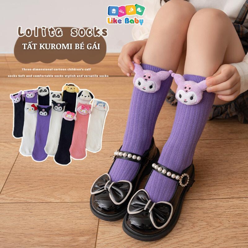 Product Introduction of Tất vớ Cao Cổ Kuromi Cho Bé Gái 3-12 Tuổi Tất Trẻ Em 100% Cotton Xuất Nhật Siêu Mềm Mịn PK221 17