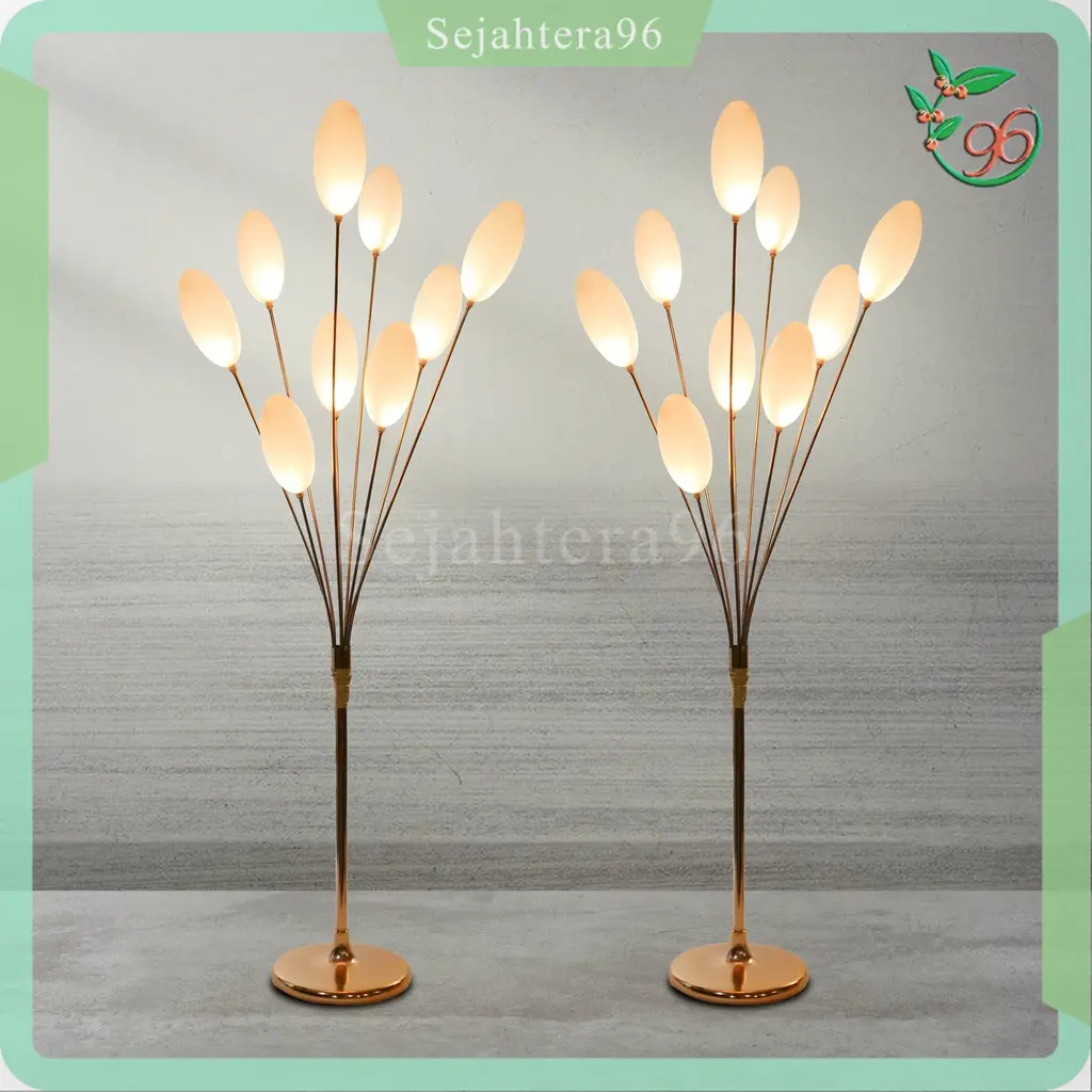 Lampu Standing Telur Led Egg 9 Head Stand Lamp Tulip Artificial Hiasan Dekorasi Wedding Event Home Decor Pelaminan Dan Hias Hotel Cafe Premium Import Murah artifisial