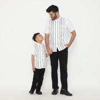 Gambar Dancus Kemeja Koko Couple Ayah Anak Kerah Shanghai Lengan Pendek Warna Putih OLRM298 - Dewasa - L dari Dancus Kota Administrasi Jakarta Barat 2 Tokopedia