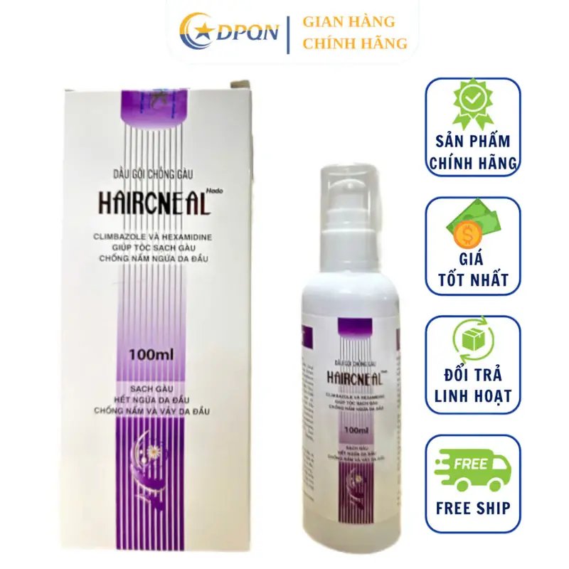 Dầu gội HairCneal, dầu gội HairCneal dành riêng cho tóc gàu, nấm da đầu nhiều hộp 50 gói, Chai 50ml, chai 100ml Nữ 2