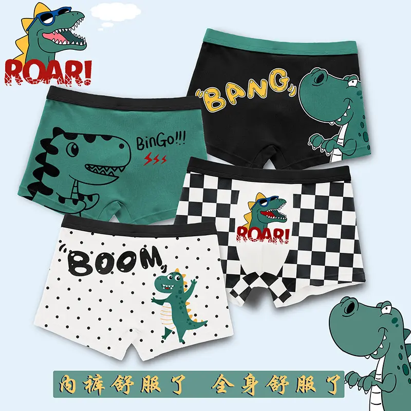 Quần Đùi Boxer Cotton Cho Bé Trai, Đồ Lót Trẻ Em, Mỏng, Thích Hợp Cho Mùa Xuân Và Mùa Thu