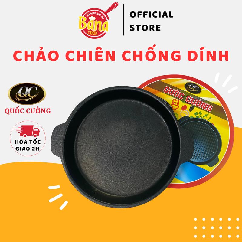 Chảo Đổ Bánh Xèo Chảo Bít Tết ốp la Chống Dính Quốc Cường- Banacook