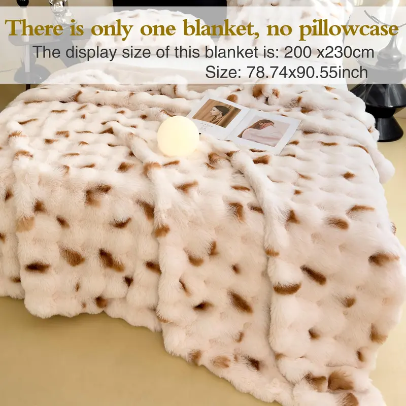 Soft Warm Blanket, 1 Count Comfortable Throw Blanket, Warm Napping Blanket for Home Office Travel Camping School Dormitory 2