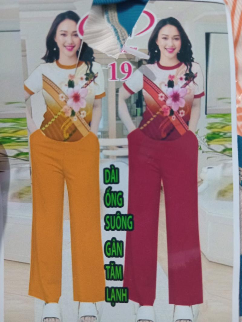 Product Introduction of Đồ bộ trung niên.Sét Bộ Thun Gân Tăm Ống Suông Fom To 45_65kg 8