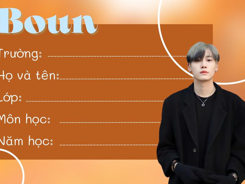 Nhãn vở BounPrem (16 cái) - có keo dán 5
