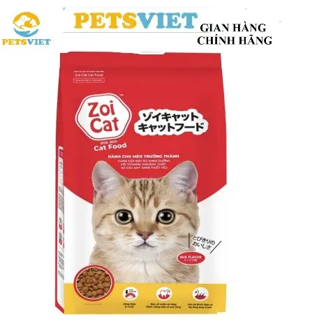 <1kg> Thức Ăn Hạt Cho Mèo ZOI CAT gói 1kg - Thức Ăn Cho Mèo Mọi Độ Tuổi ZOICAT - Hạt Cho Mèo-Zoicat-Zoi cat - Petsviet