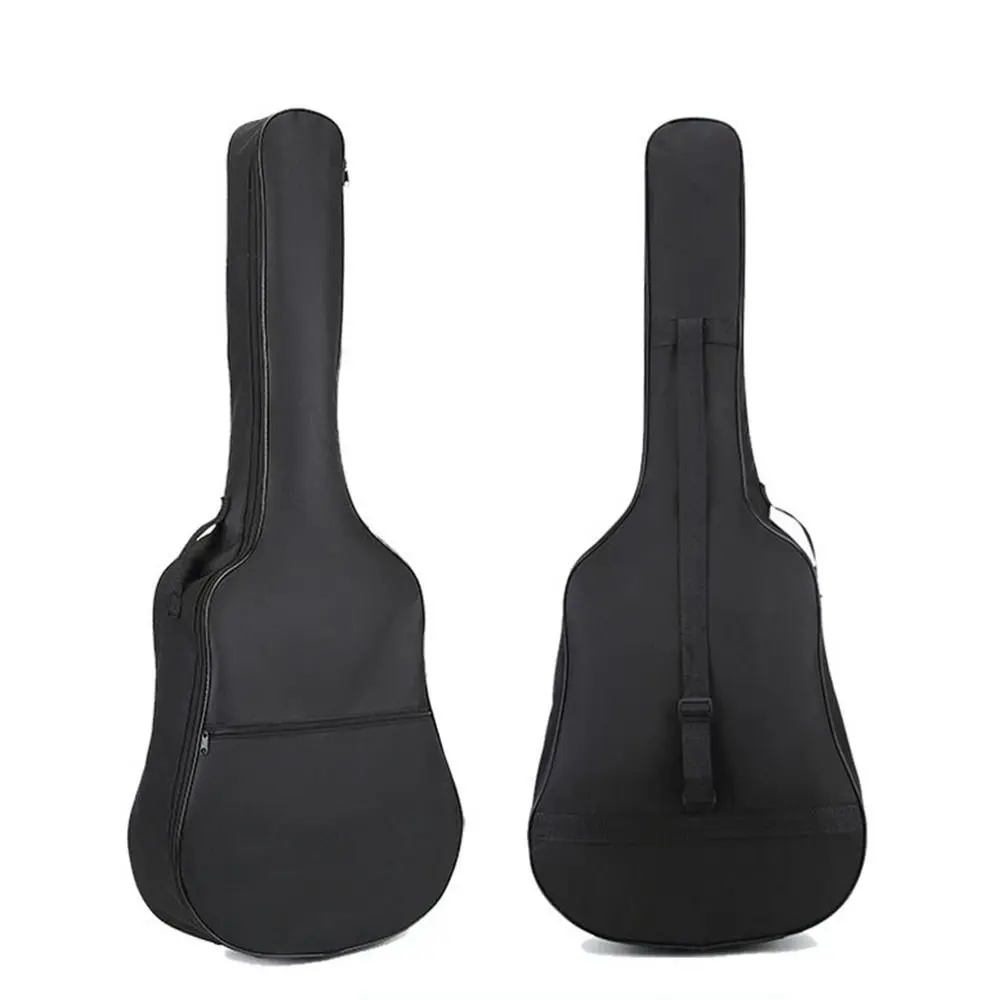 Shockproof Adjustable Strap Guitar Bag Oxford Cloth Waterproof Guitar Backpack Black Zipper Single Shoulder Bag with Handle