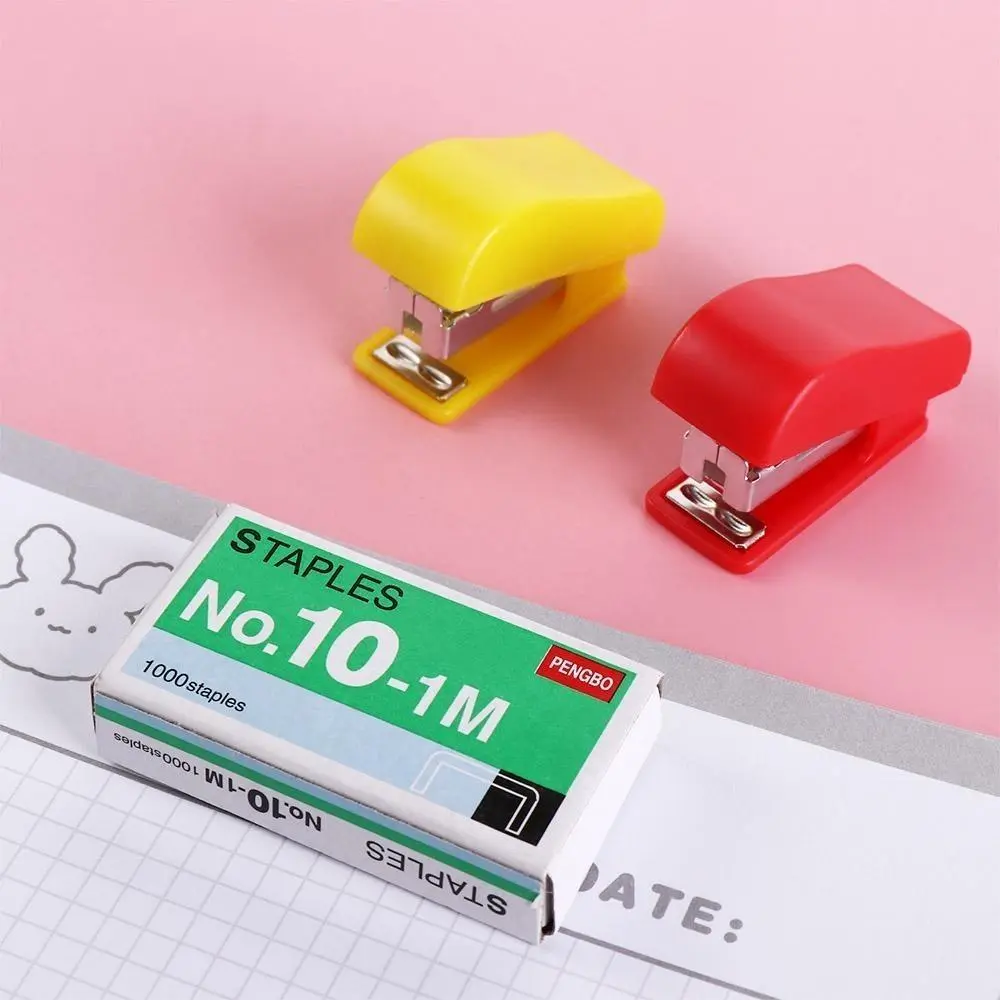 [HÀNG CÓ SẴN] Bộ Kim Bấm Dễ Thương Mini Nhỏ, Máy Dập Ghim Mini