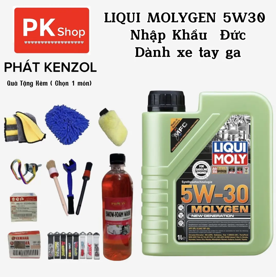 Nhớt TAY GA LIQIMLY MOLYGEN 5w30 nhập khẩu Đức