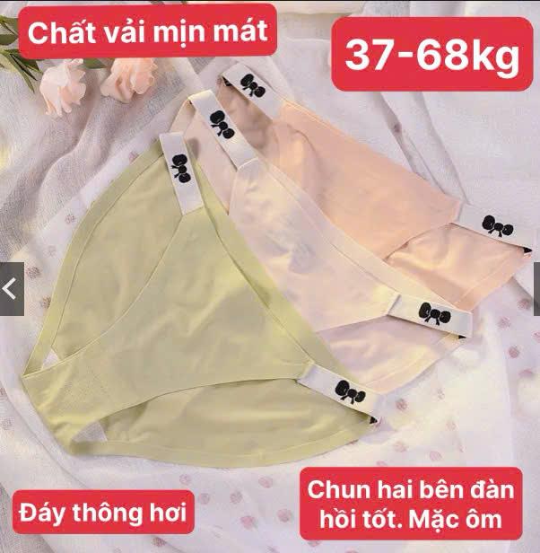 Combo 10 quần lót nữ ( or 5)  FOR YOU Q015 37 kg-68kg  chất vải su đanh mịn mát , có giãn tôt , mặc ôm , không dường may. chun hai bên sườn co giãn tốt mặc khong lo tụt, chị em đùi to mặc thoải mái Women Cotton