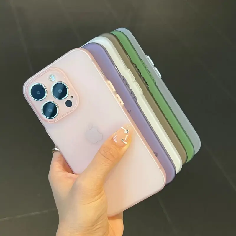 Ốp Điện Thoại TPU Mềm, Siêu Mỏng, Dành Cho iPhone 16, 15, 14 Plus, 13, 12 Mini, 11 Pro, XS Max, XR, X, Ốp Lưng Silicon Mờ Lì Mỏng 5