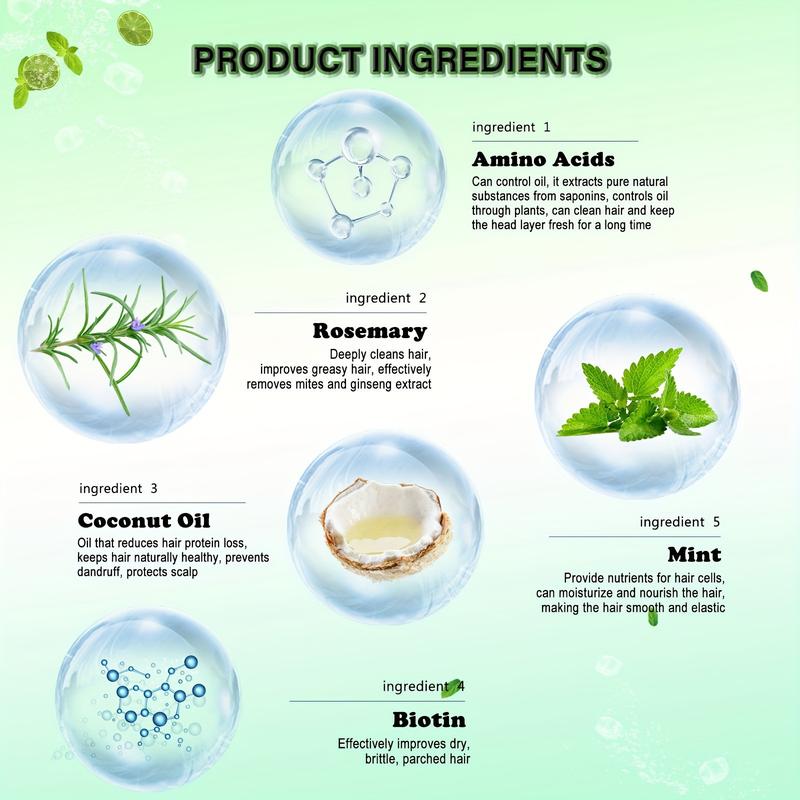 Product Introduction of Rosemary Strengthening Shampoo and Conditioner Infused with Biotin,Cleanses and Helps Strengthen Weak and Brittle Hair 10