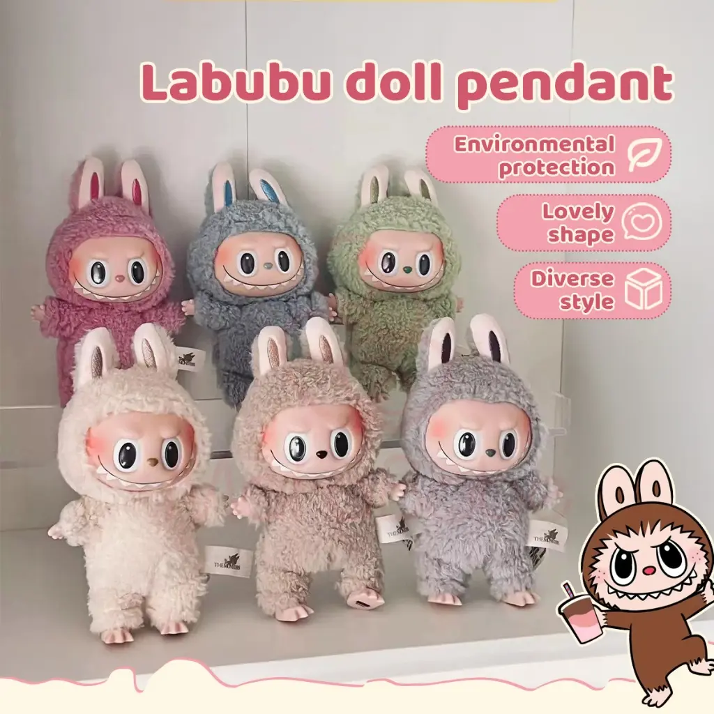 Ready Stock Pop Mart MONSTERS Heart Macaron Vinyl Face Mystery Box Labubu Gift Labubu Macaron
