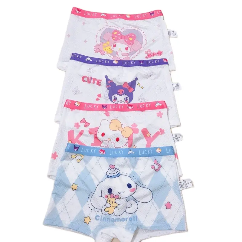 [Meri.Kids]-Set 4 Quần lưới thông hơi Melody,Cinnamoroll,Hello Kitty, chất liệu lưới lạnh kháng khuẩn, mềm mại, size 11-40kg 5