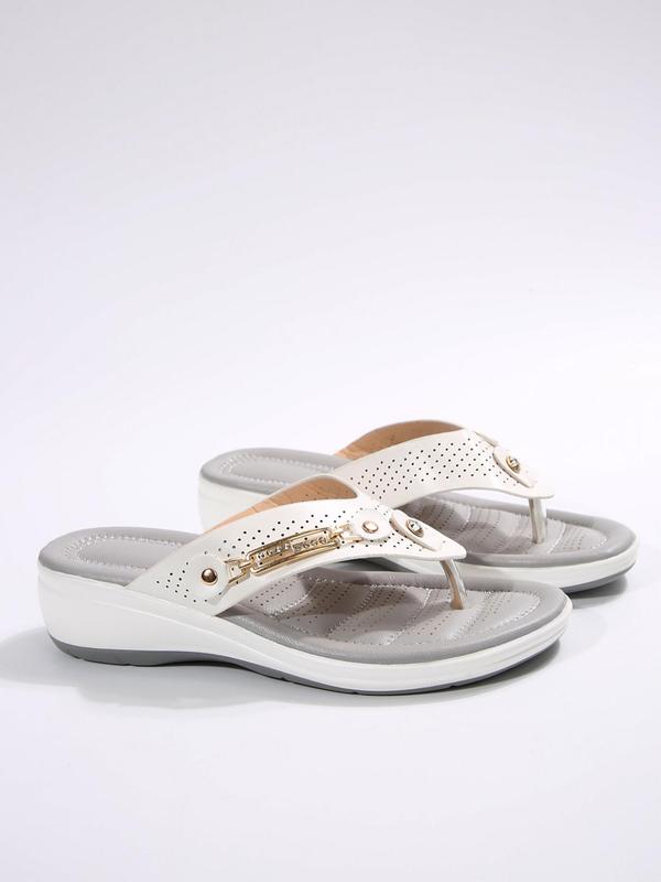 Women's Fashionable Plain Color Platform Slingback Sandals, Casual Comfortable Sports Sandals for Beach, Outdoor Sports Sandals for Daily Wear 2