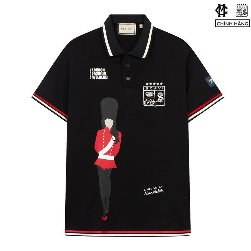 Áo Thun nam Cotton Có Cổ MIKENCO Scavi Polo Menswear Ngắn Tay