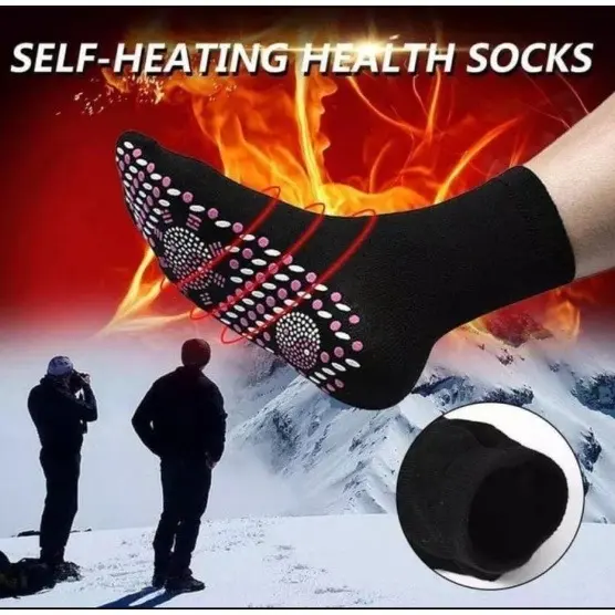 Kaus kaki Turmalin Pemanas Penghangat Kaki / Kaos Kaki Terapi Pemanas Magnet / Pemanas Kaki Foot Support Tourmaline Magnetic Therapy Terapi /  Kaos Kaki Pemanas Penghangat 2