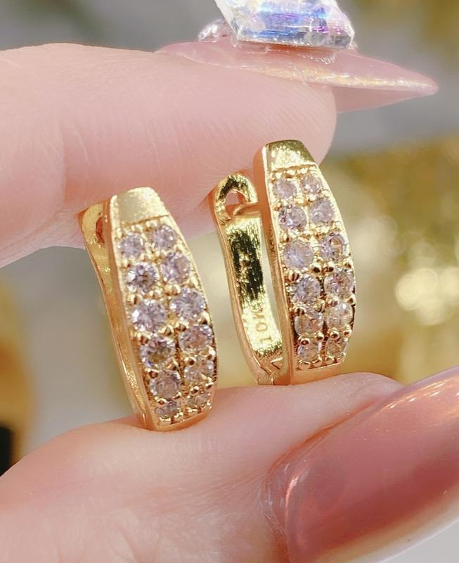  Bông tai bạc ý đá full moi Mẫu Mới  Women Hoa Voi Hoa Tai khuyên  tai bông  tai cao cấp trang  sức 