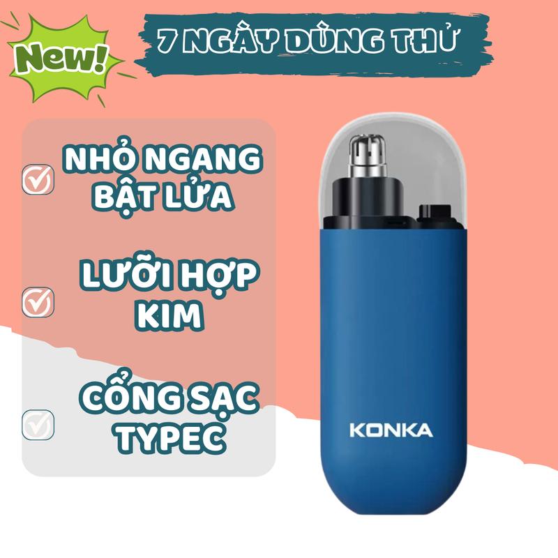 Máy cắt tỉa lông mũi điện mini KONKA, UK thuận tiện mang đi du lịch công tác 3
