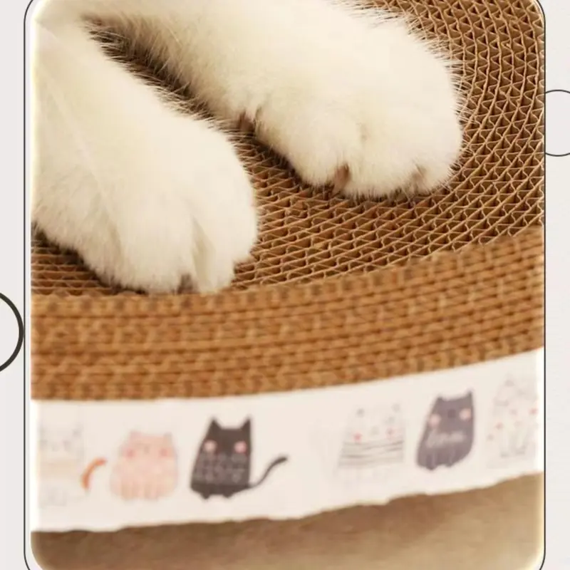 Durable Oval Cat Scratcher Pad Summer Gift, Play and Rest Cat Scratching Pad Cat Paws Grinding Toy, Cats Furniture, Pet Furniture, Cat Supplies Cat Furniture, Dog Stuff, Anxiety Fidget Toys, Birthday Gifts Ideas 2