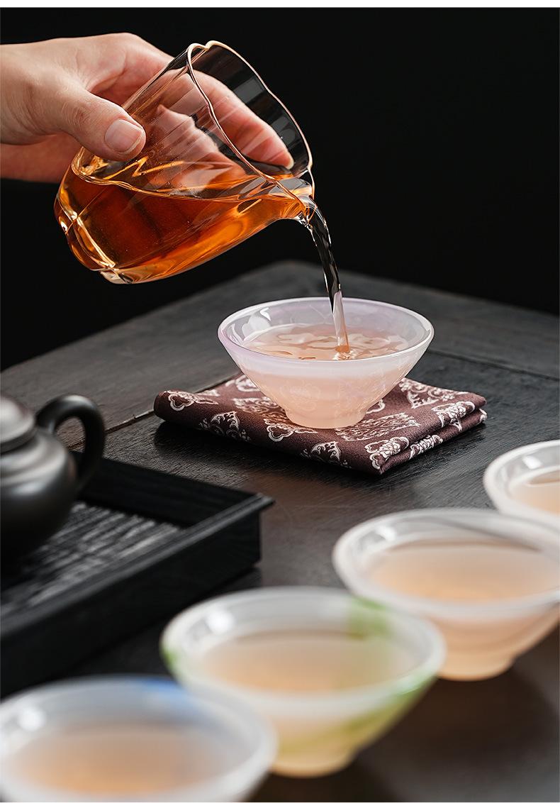 Product Introduction of Glaze Master Cup Home Office Tea Brewing White Jade Tea Cup Single Cup Personal Tasting Cup Kung Fu Tea Set Douli Cup 9