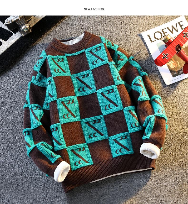 Product Introduction of Senma Group GLM Autumn and Winter New Youth Students Warm-Keeping Thick Loose Trendy Pullover Sweater Men's Coat Women 31