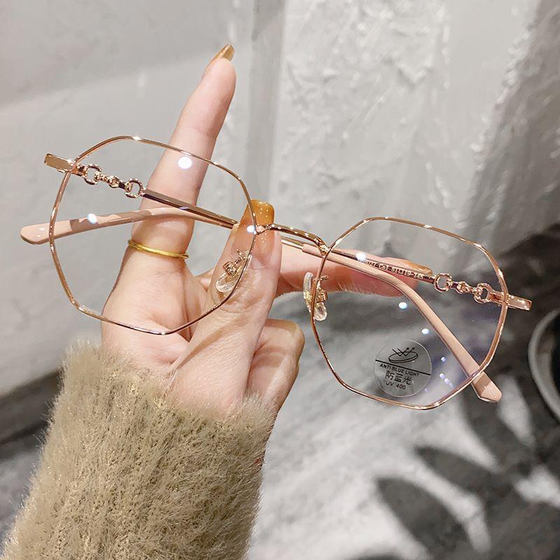 Mắt kính cận thị kính cận có độ sẵn 0.5 - 6.0 độ kính cận nam nữ Thấu kính có thể cắt được Gọng kính phẳng chống ánh sáng xanh phong cách hàn quốc dành cho học sinh Kính chống bức xạ máy tính chống ánh sáng xanh trên màn hình điện tử unisex