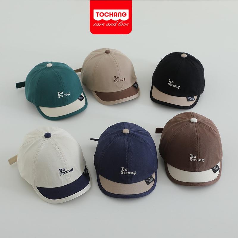 mũ lưỡi trai thêu chữ dễ thương cho bé mũ mùa hè mềm mát