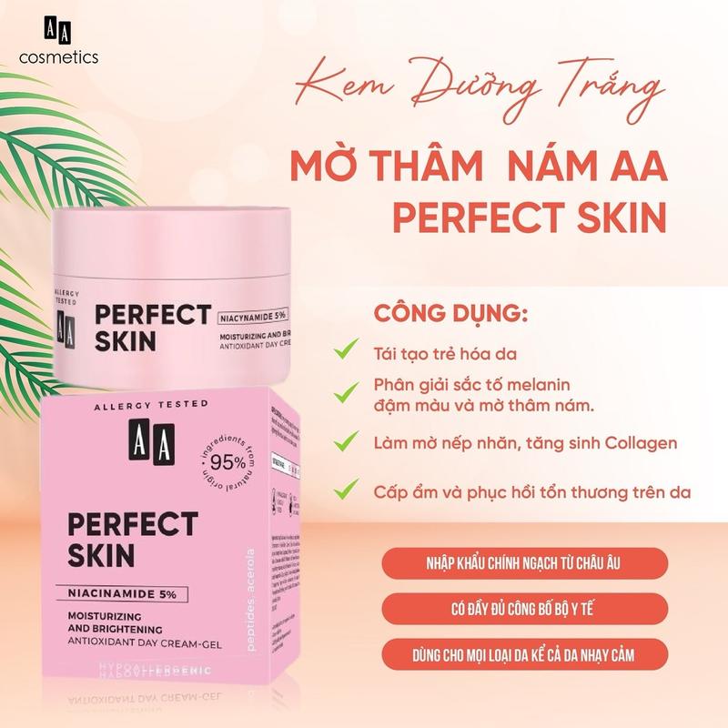 KEM DƯỠNG DA MỜ THÂM NÁM THẤM NHANH AA COSMETICS