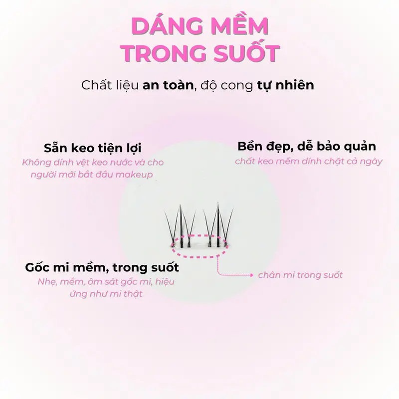 Mi Giả  -  Mi Dưới JYD  -  Sẳn keo tiện lợi 3