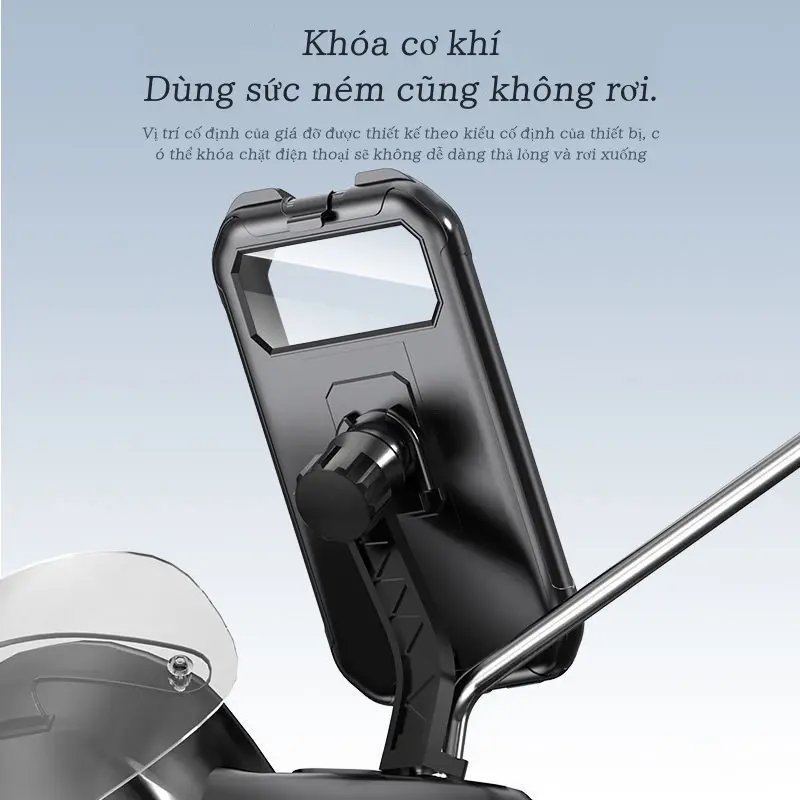 Giá đỡ điện thoại không thấm nước, thích hợp cho xe máy, giá đỡ điều hướng, giá gắn xe đạp Phụ Kiện