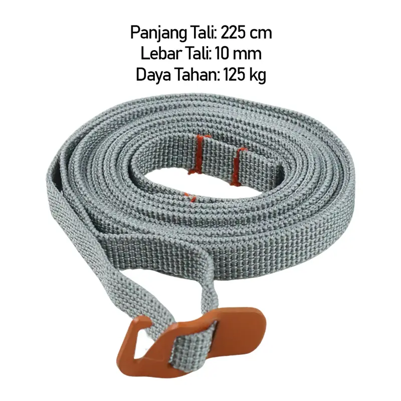Strap Tali Pengikat Barang Camping Rope Metal Quick Hook - BC098K - Multi-Color 6
