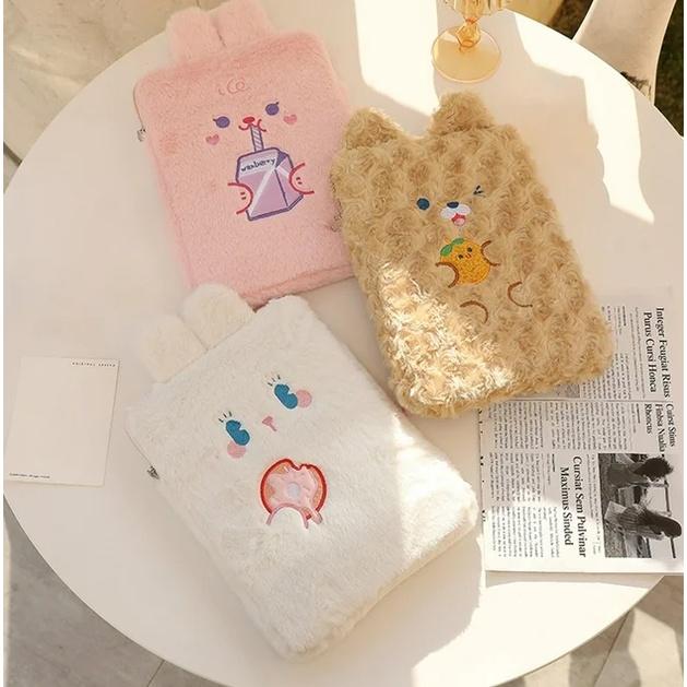 Tas Sleeve Tablet Universal Lucu 11 Inch Compatible for iPad Bag Penyimpanan Pouch Cute Sarung Tab Karakter Rabbit Bear Animal 7 8 9 10 11 Inch Korean Style 0