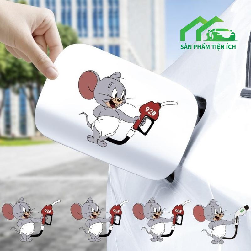 Nhãn dán, Decal Dán Xe nắp bình xăng Jerry