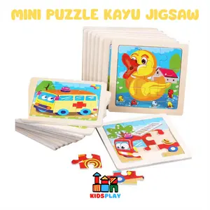 Mini Puzzle Kayu Jigsaw Puzzle Anak Puzzle Kayu Puzzle 3D Mainan Puzzle Anak Wooden Puzzle Mainan Balita