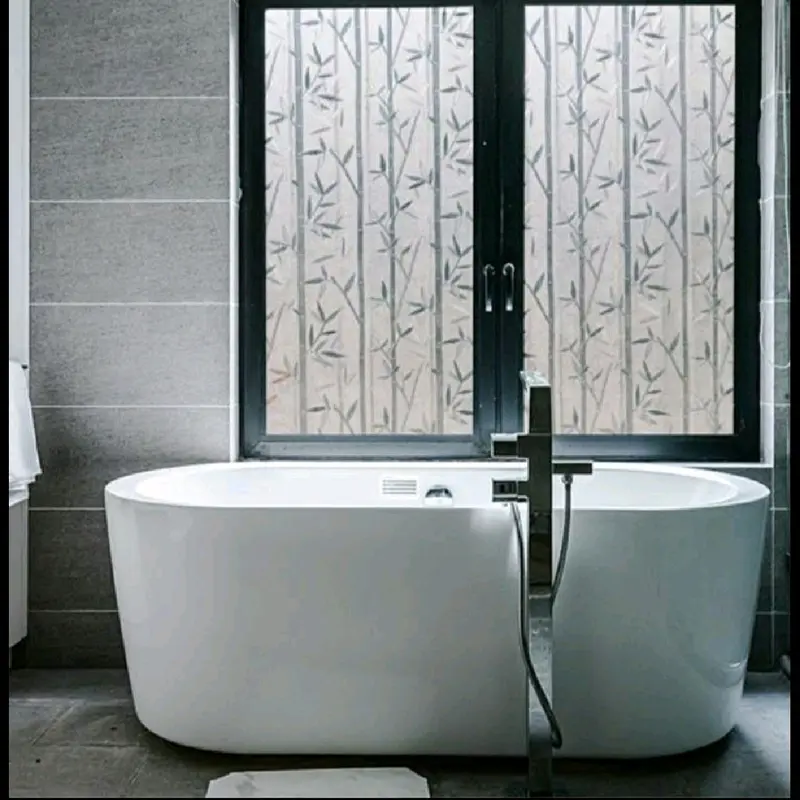 Stiker Kaca Motif Bambu Premium 3